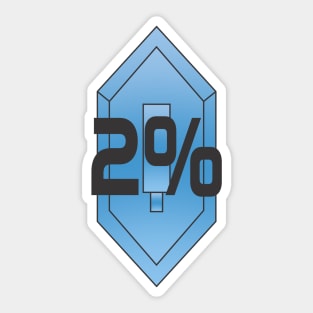 2 percent Basic Sticker